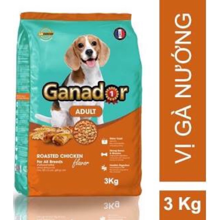 THỨC ĂN CHO CHÓ GANADOR GÀ 3KG