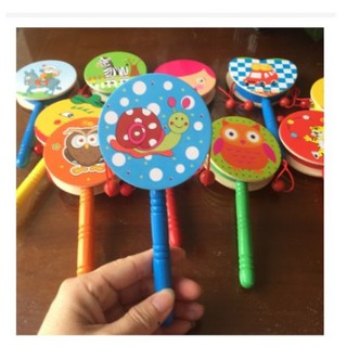 ĐỒ CHƠI GỖ CHO BÉ DẠNG TRỐNG LÚC LẮC