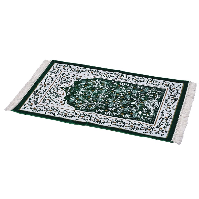 Thảm Cầu Nguyện In Hoa Tua Rua Phong Cách Hồi Giáo