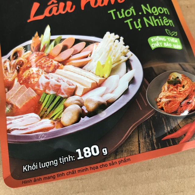 [180g] Túi Sốt Cô Đặc Lẩu KimChi Barona