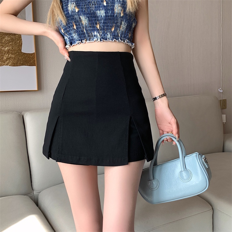 Quần Short Giả Váy Lưng Cao Thời Trang Năng Động Cho Nữ