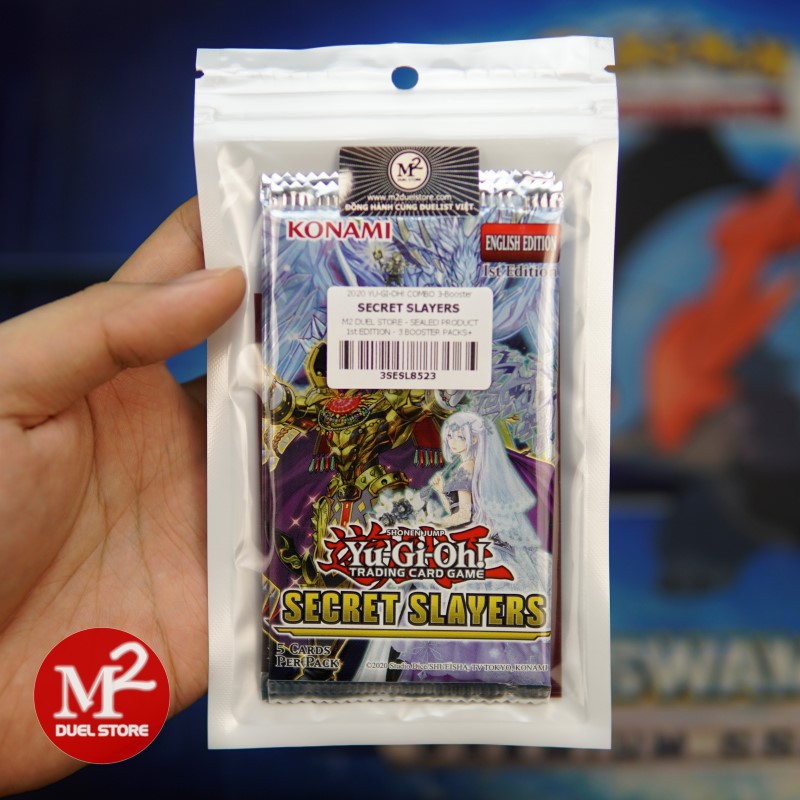 Túi thẻ bài yugioh Secret Slayers M2 Special Edition - Gồm 3 Booster Pack + 2 Secret Rare và Ultra Rare ngẫu nhiên
