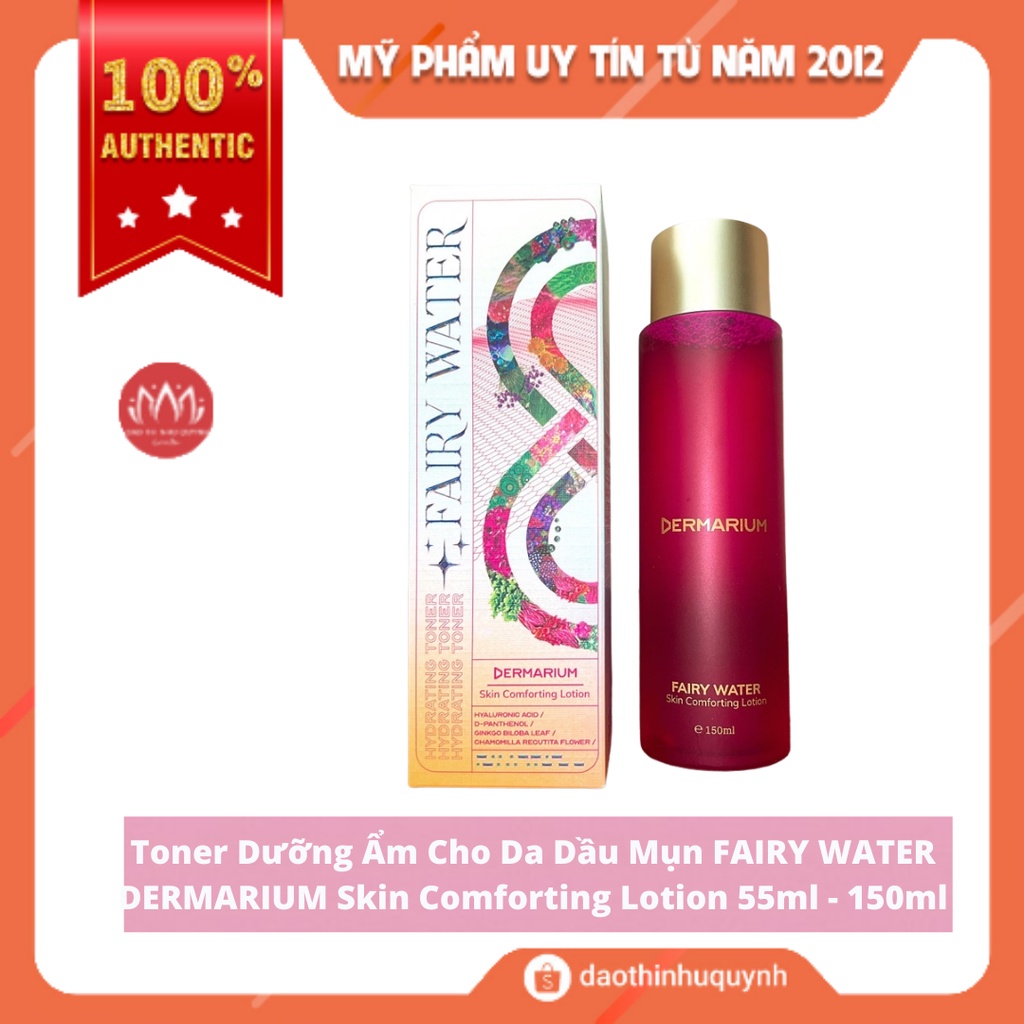 Toner Dưỡng Ẩm Cho Da Dầu Mụn Fairy Water Dermarium Skin Comforting Lotion 55ml - 150ml