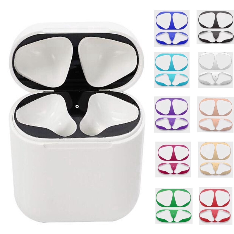 Hộp Đựng Bảo Vệ Bằng Kim Loại Chống Bụi Cho Tai Nghe Airpods 1/2