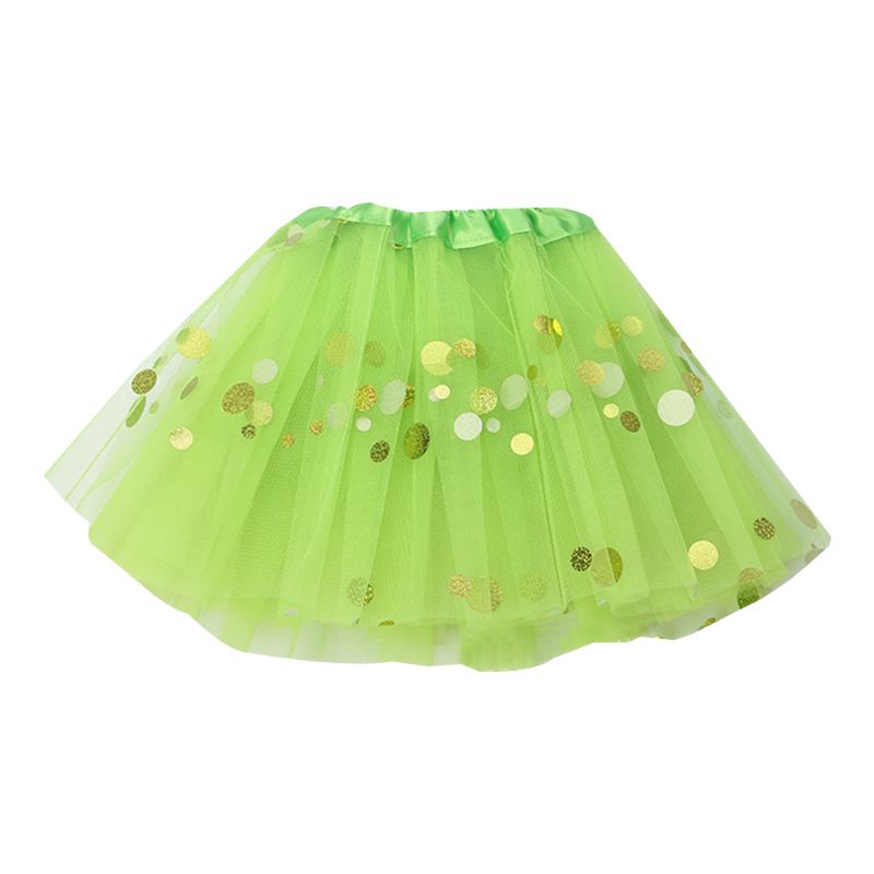 Chân Váy Xếp Ly Nhiều Lớp Màu Sắc Lấp Lánh Cho Bé Gái
