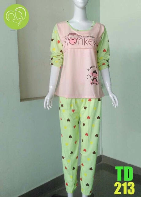 Bộ sau sinh hình thú ngộ nghĩnh cho mẹ chất vải dày dặn hàng kế thảo xịn
