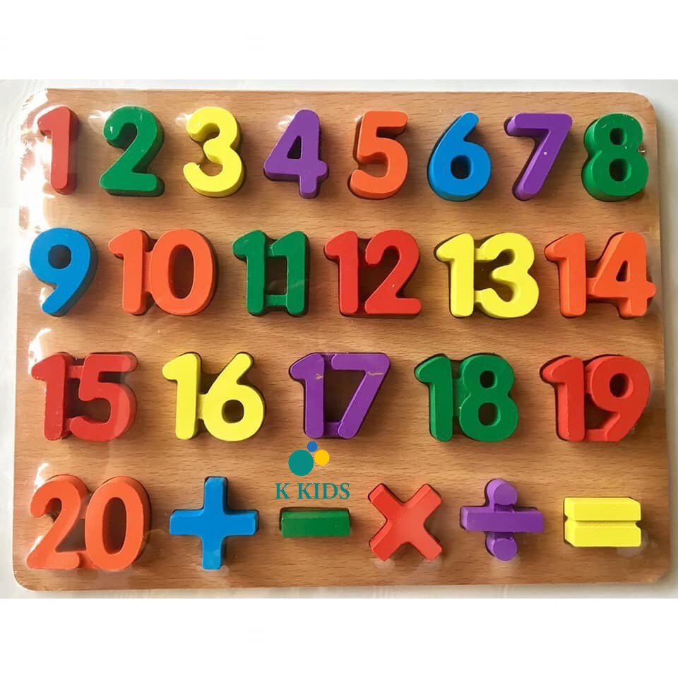 Bảng chữ cái Tiếng Việt,bảng số bằng gỗ NỔI cho bé SIZE TO