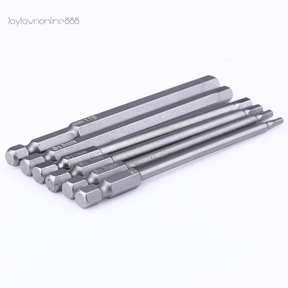 6 mũi vít chuyên dụng cho máy tháo đinh vít đầu nối lục giác 1/4 inch