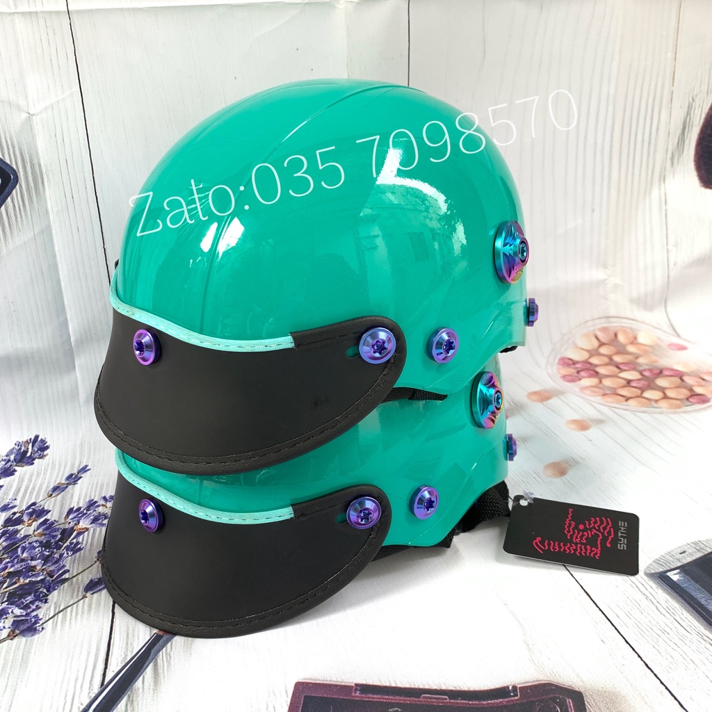 Nón bảo hiểm nano gù titan có lỗ thông gió phù hợp với mọi người