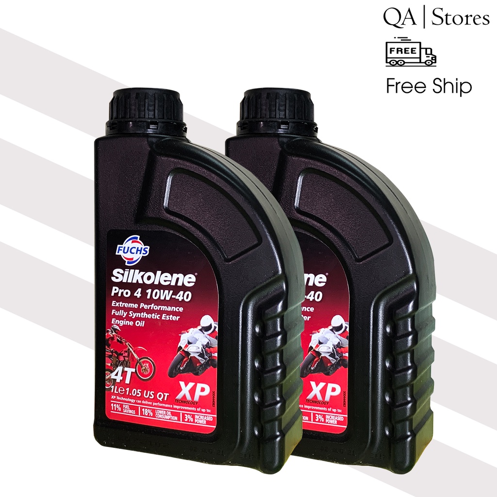 Nhớt Fuchs Silkolene 10w40 nhập khẩu chính hãng 100%, chạy phố chạy tour đều mượt mà êm ái không lo bị nóng