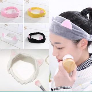 Bằng đô cài tóc vải nhung tai mèo dễ thương
