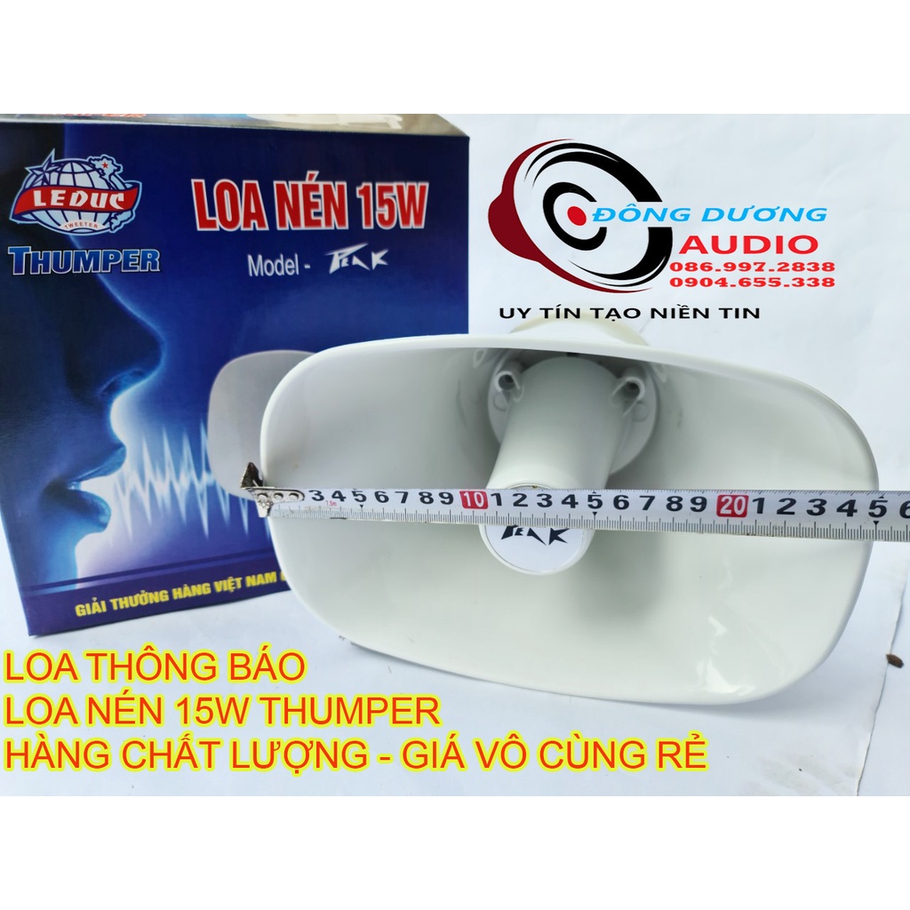 LOA PHÓNG THANH - LOA THÔNG BÁO - TIẾNG RAO LOẠI 15W THUMPER
