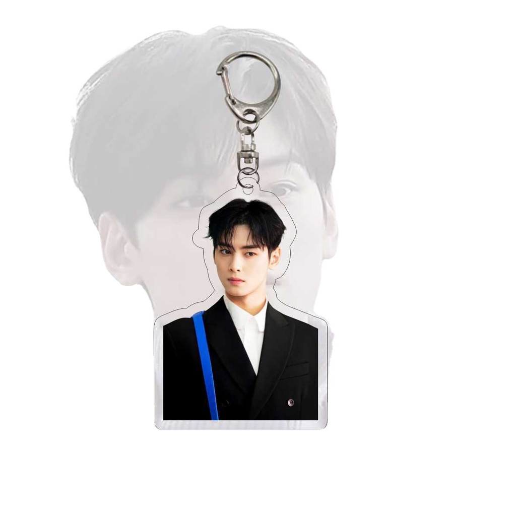 Móc Khóa Nhựa Acrylic Hai Mặt Thiết Kế Dễ Thương