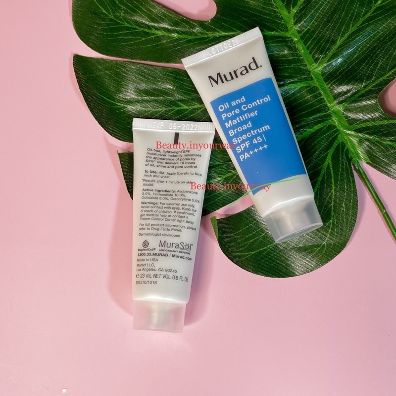 Kem dưỡng Murad Oil and Pore Control Mattifier Broad Spectrum SPF 45 Mini 23ml