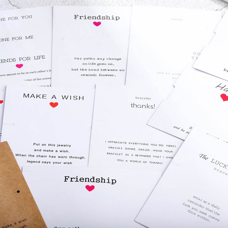 Bộ 100 Thẻ Giấy Bọc Trang Sức In Chữ Best Handmade Độc Đáo DIY