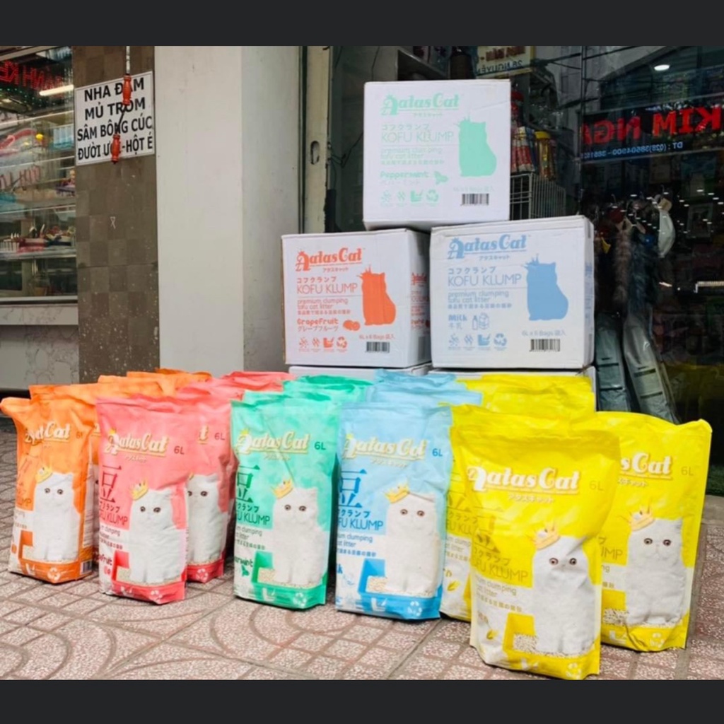 Cát vệ sịnh cho mèo TOFU AATAS 6L