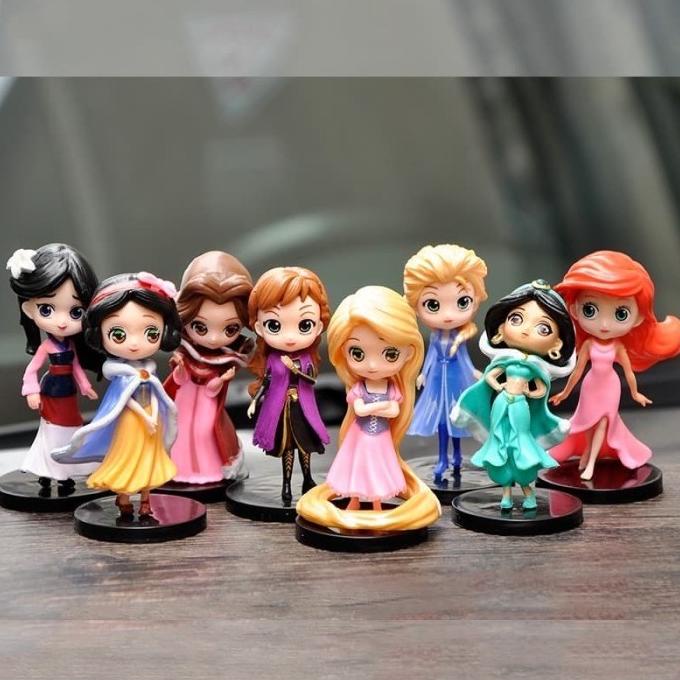 Set 8 Mô Hình Công Chúa ELSA Trong Phim Hoạt Hình DISNEY