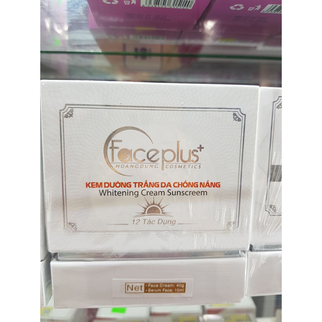 Kem dưỡng trắng da cao cấp Face Plus  + Serum cùng loại 10ml