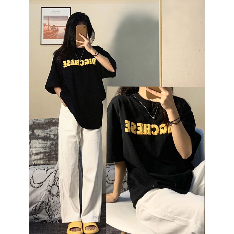 NRVP Quần Jeans Nữ Ống Rộng Thời Trang Hàn Quốc