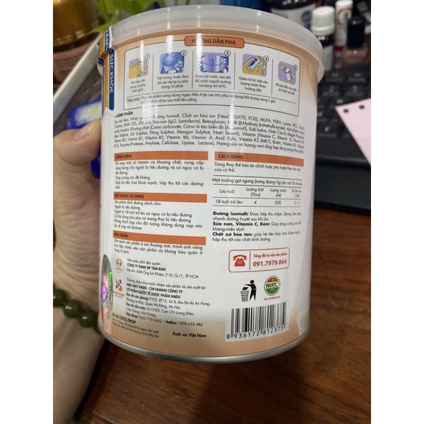 Sữa y tế dành cho người tiểu đường Tadasua Gludiabet Hộp 400gr