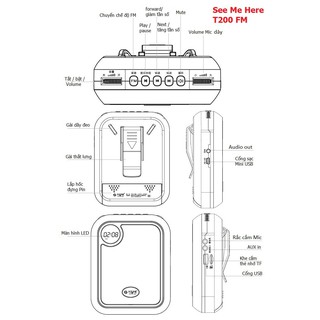 Máy trợ giảng không dây T200 FM