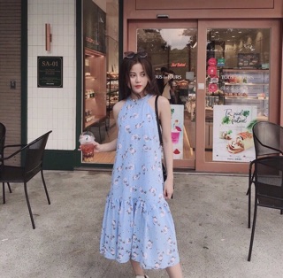 Đầm hoa đuôi cá