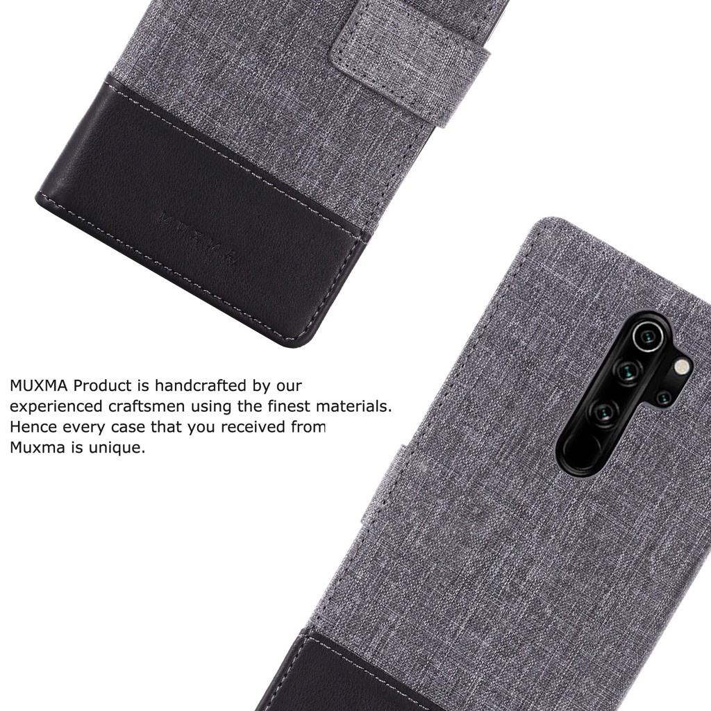 Bao da điện thoại PU dạng lật có ngăn đựng thẻ cho Xiaomi Redmi Note 8t 5 6 7 8 Pro