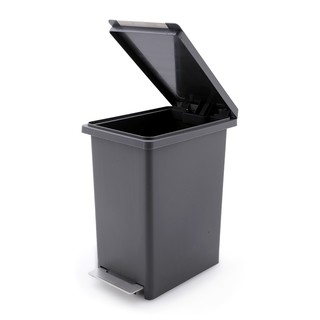 Thùng Rác Fitis ComPact Xám Đen 10 Lít