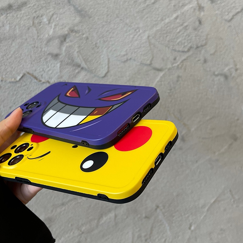 Ốp Điện Thoại Silicon Nhám In Hình pikachu Cho iPhone 14 Pro Max 12 Pro Max 11 Pro Max Xs Max XR 14Plus
