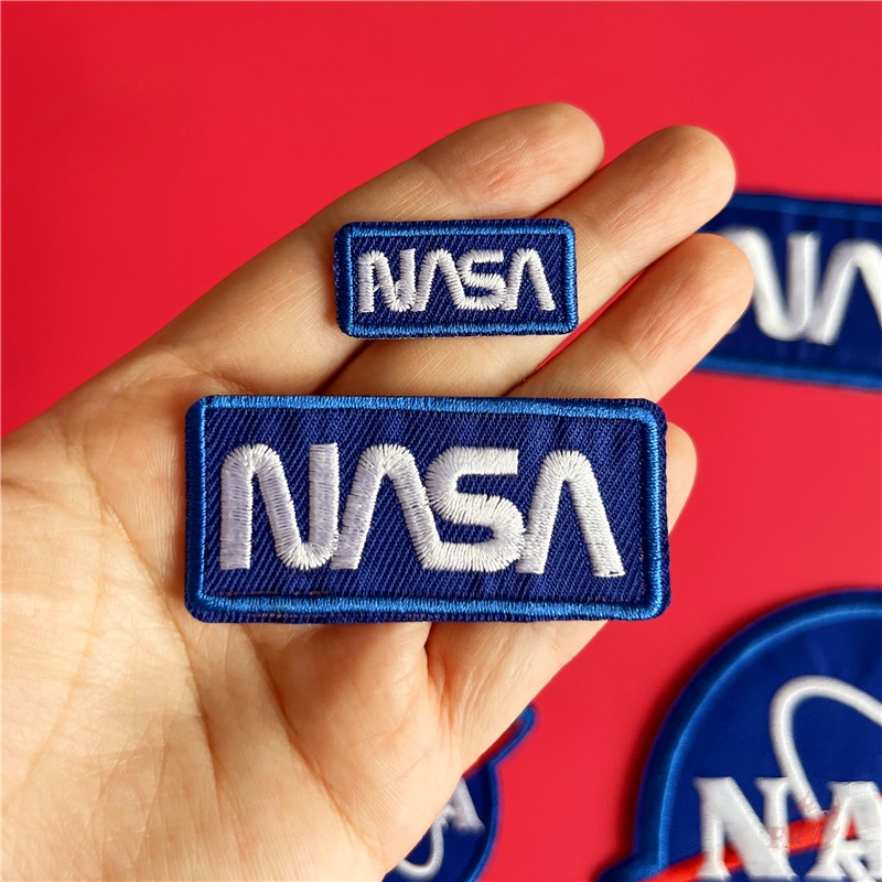 ☸ N.asa - Miếng Vá Ủi Logo ☸ 1 Huy Hiệu Ủi Thêu Hình Hành Tinh DIY 6 Phong Cách