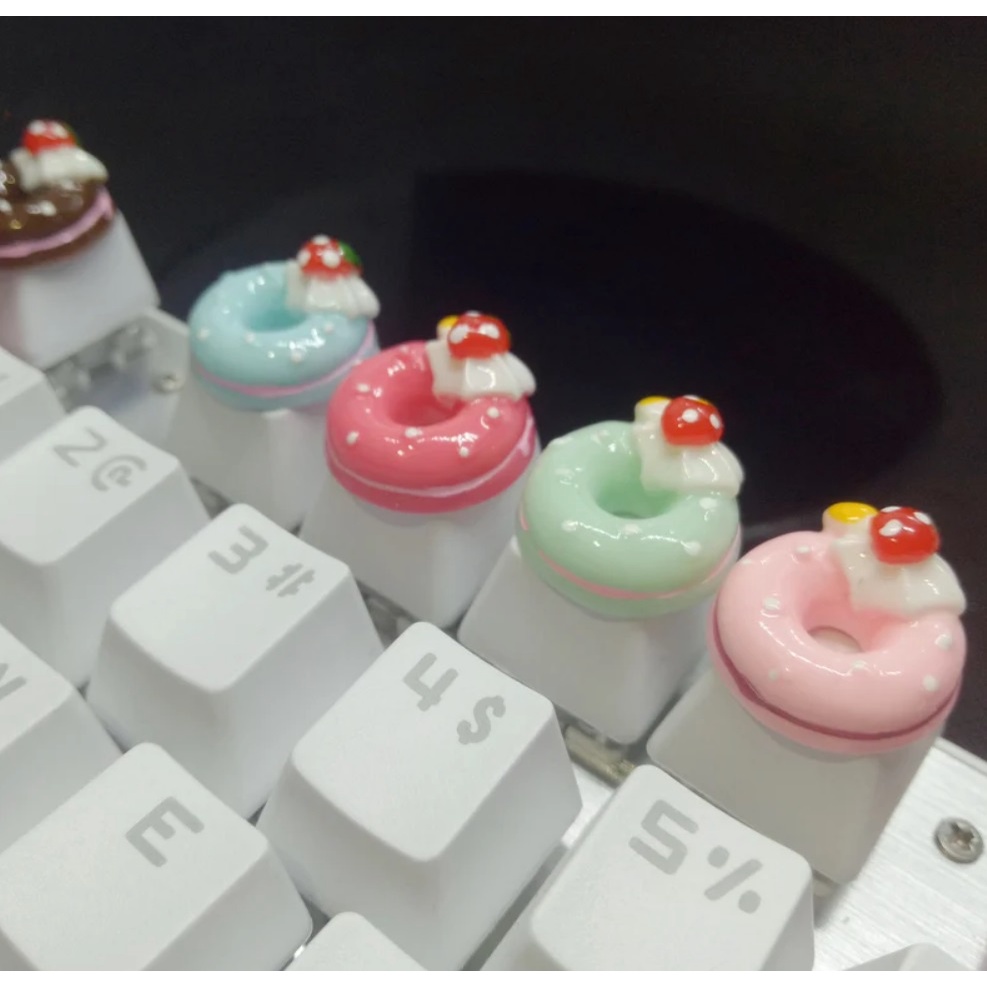 Keycap Donut Quà Tặng Đáng Yêu Nút Bàn Phím