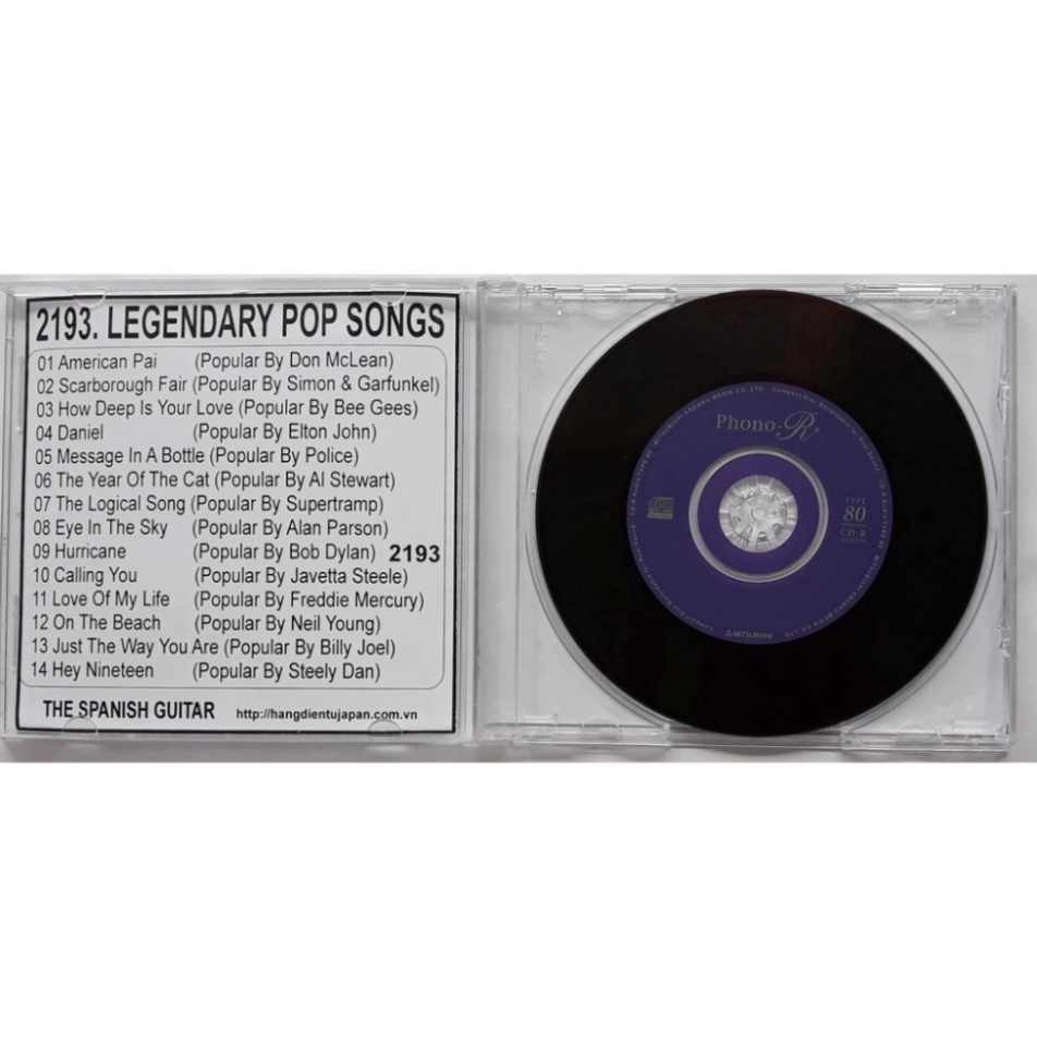 BỘ 5 CD HÒA TẤU TÂY BAN NHA GUITAR ( 2193 - 2197 )