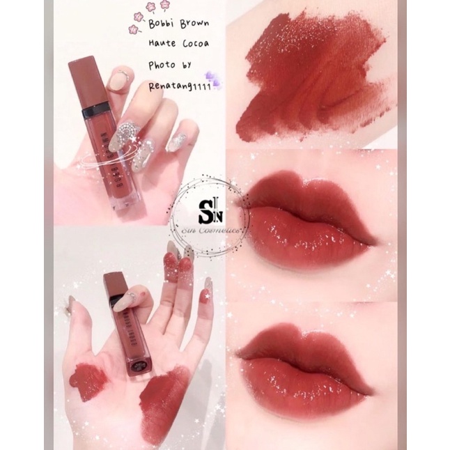 [SON BOBBI BROWN CÁC LOẠI] Crushed Lip Color/ Liquid, Luxe Shine Intense Haute Cocoa, Cranberry, Supernova, Desert Sun