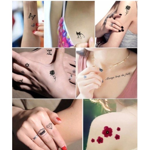 Set 30 miếng dán hình xăm vrg1652  HAPPY HOME'S