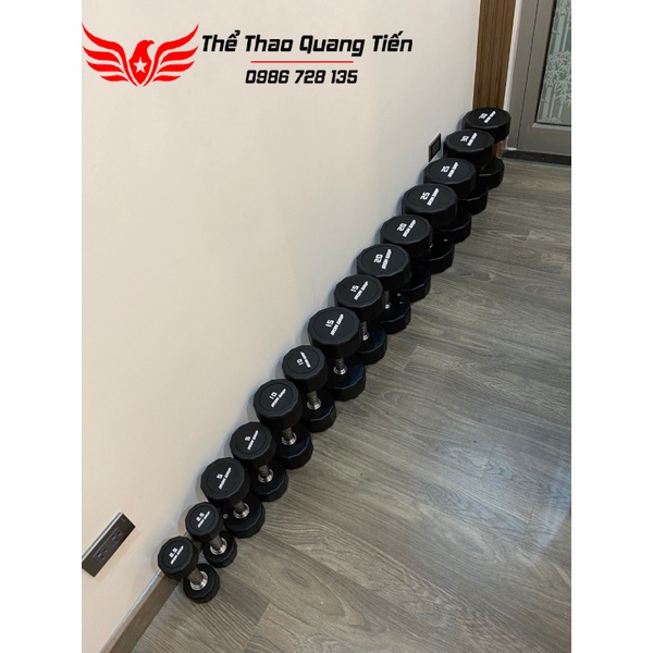 Tạ tay bọc cao su Iron Grip 30 kg (giá 1 quả)