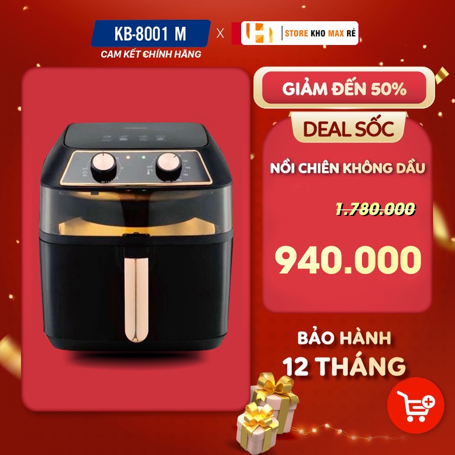 Nồi Chiên Không Dầu Dung Tích 10 Lít KB-8001M - Bảo hành 12 tháng