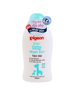 SỮA TẮM GỘI PIGEON 200ML CHO BÉ