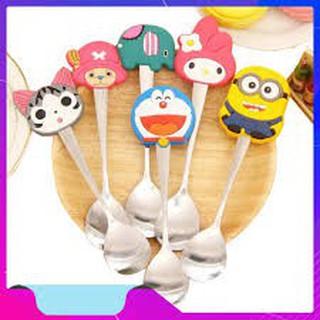 Muỗng cán silicon hình thú cho bé cakeshop hcm