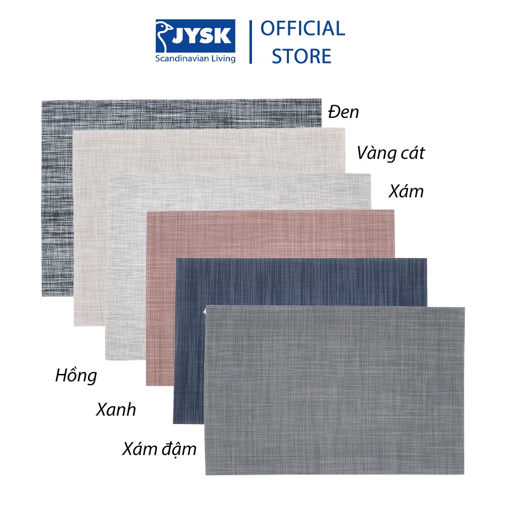 Tấm lót đĩa | JYSK Vallmo | nhựa nhiều màu | 33x42cm