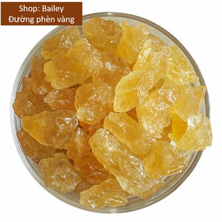 1kg Đường phèn vàng nguyên chất, không tẩy, an toàn vệ sinh thực phẩm vị ngọt thanh