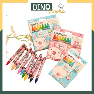 Bộ 8 bút sáp màu aihao - bút chì màu thơm cho bé