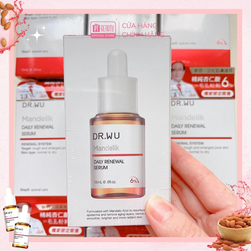 Serum Tái Tạo Da Dr.Wu Mandelic Acid 6% 15ml