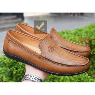 GIÀY LƯỜI NAM MÀU NÂU CHẤT DA BÒ MỀM ĐƠN GIẢN ĐẸP BỀN