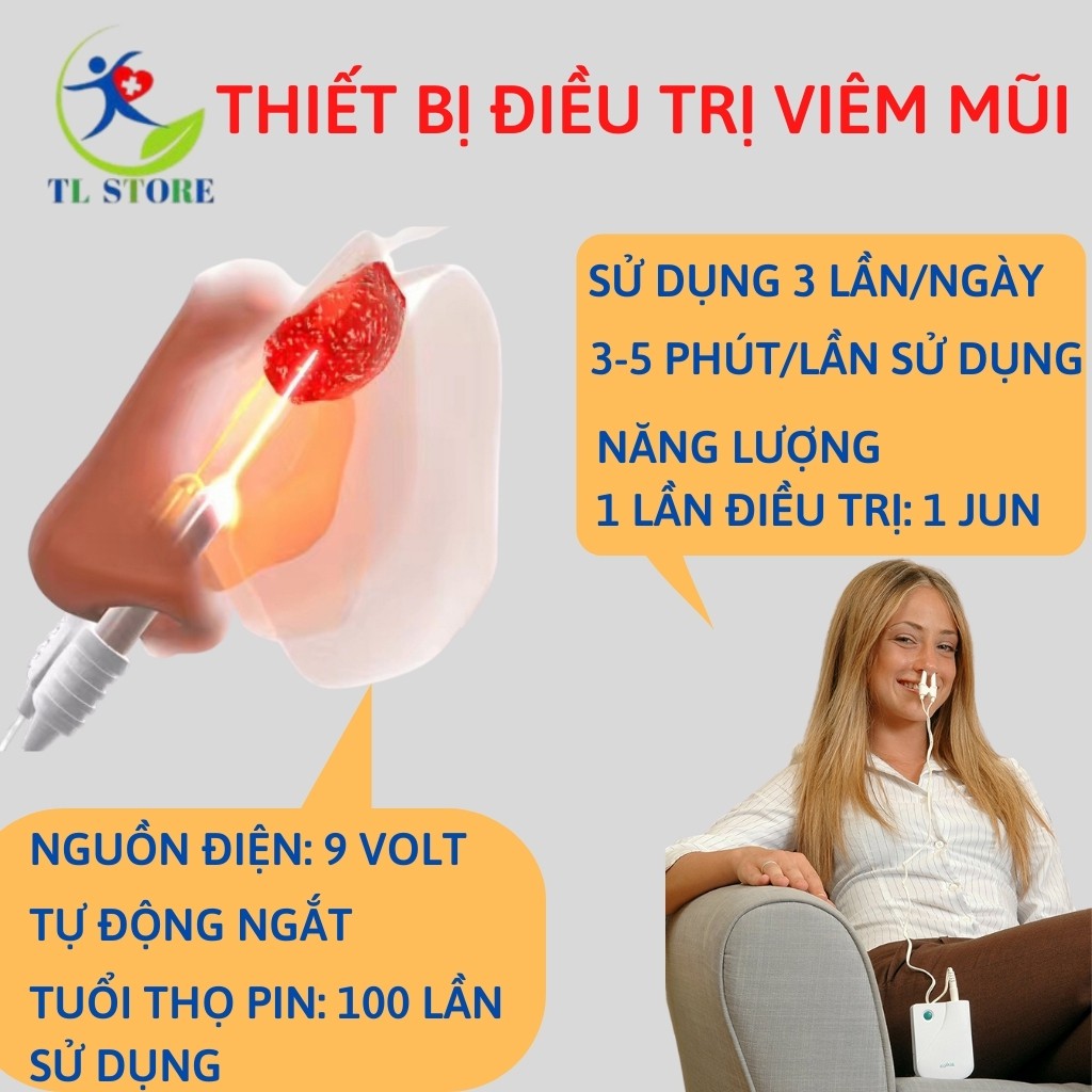 Thiết bị hỗ trợ điều trị viêm mũi dị ứng, viêm xoang mãn tính bằng ánh sáng sinh học Bionase