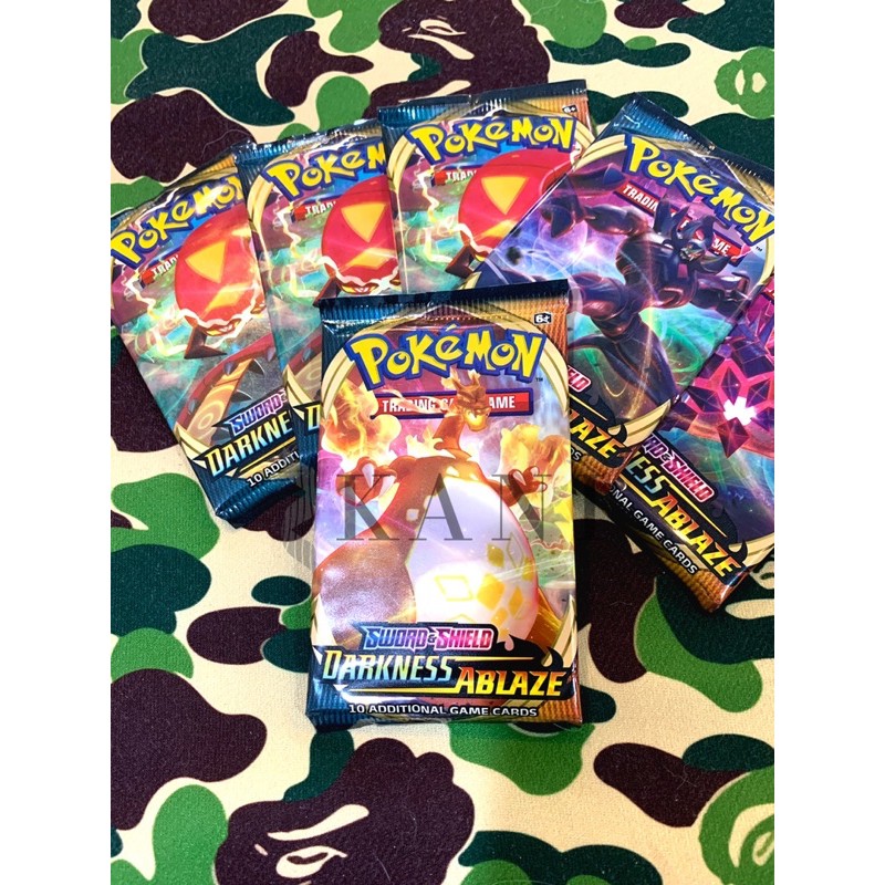 Booster Pack | Bài Pokemon TCG Sword & Shield Darkness Ablaze 100% Authentic