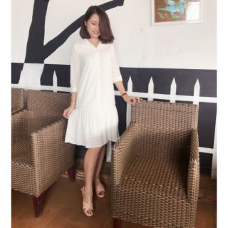 Đầm sơ mi lụa