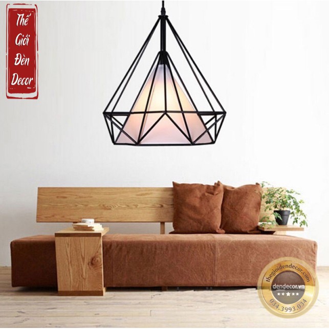 ĐÈN CHÙM 3 ĐÈN KIM CƯƠNG ĐẾ TO, ĐÈN THẢ T060 BÀN ĂN PHÒNG KHÁCH KÈM BÓNĐE