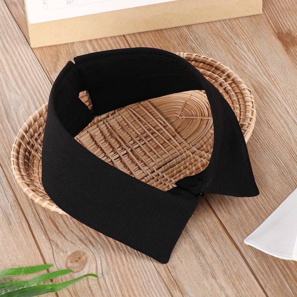 Cổ Áo Rời Cổ Bẻ Màu Trắng / Đen Phong Cách Vintage Kat1