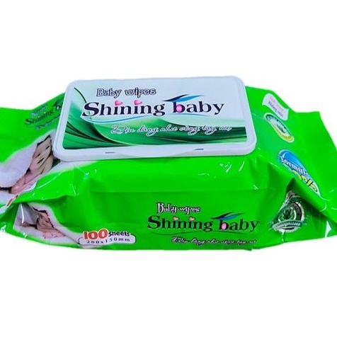 Khăn Giấy Ướt Shining Baby Không Mùi 100 Tờ