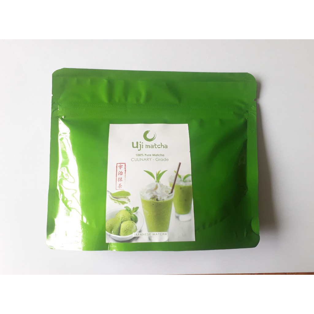 Bột Matcha Uji Nhật Bản (Gói 100g Tiện Lợi) - Bột Pha Trà Sữa Thơm Ngon Cao Cấp